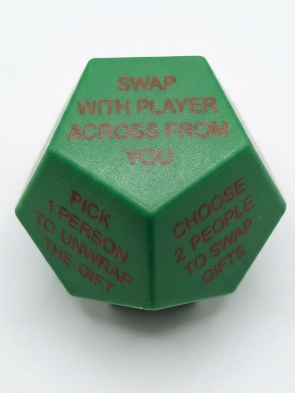 12-Sided Holiday Dice For Gift Exchange